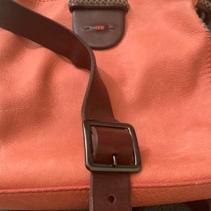 Orange Lucky Brand cross body purse